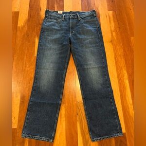NWT Levi's 514 Men’s 36x32 Dark Wash Indigo Straight Jeans Durable Rugged Work